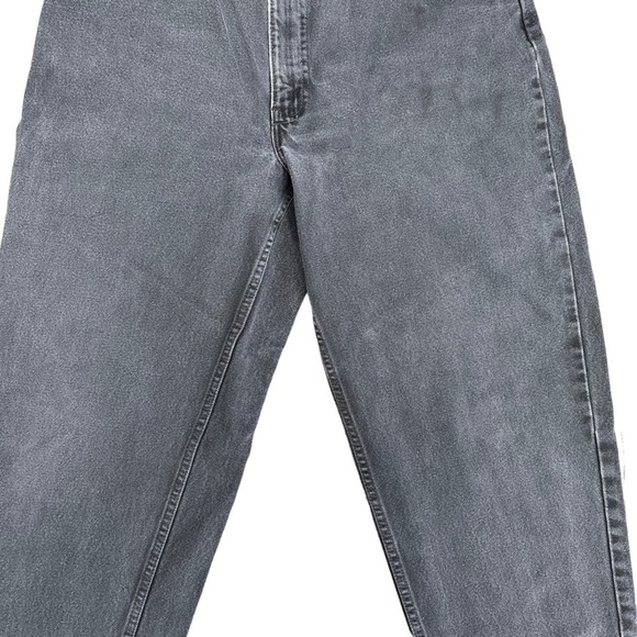 Vtg Levis 560 Orange Tab Black Jeans Mens Tapered Leg Loose Fit Black 34W 32L - Picture 8 of 14